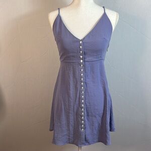 Urban Outfitters UO Front Slip V Neck Cami Button down dress Small